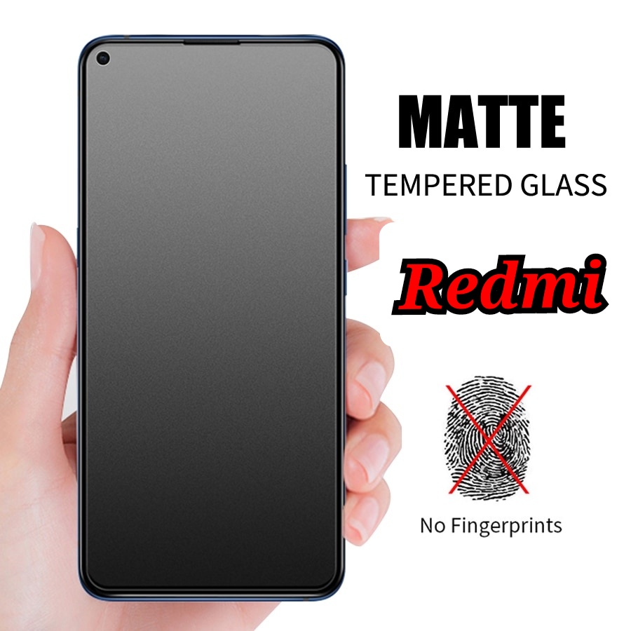 Redmi TEMPERED GLASS FULL MATTE REDMI 13C 12C 12 A1 A3 A2+ 6A 7A 8A 9A ...