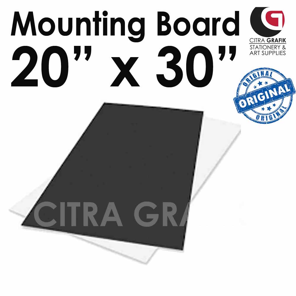 Mounting Board (Colour Black & White) Size A5, A4 , A3 , A2 , A1 & 20
