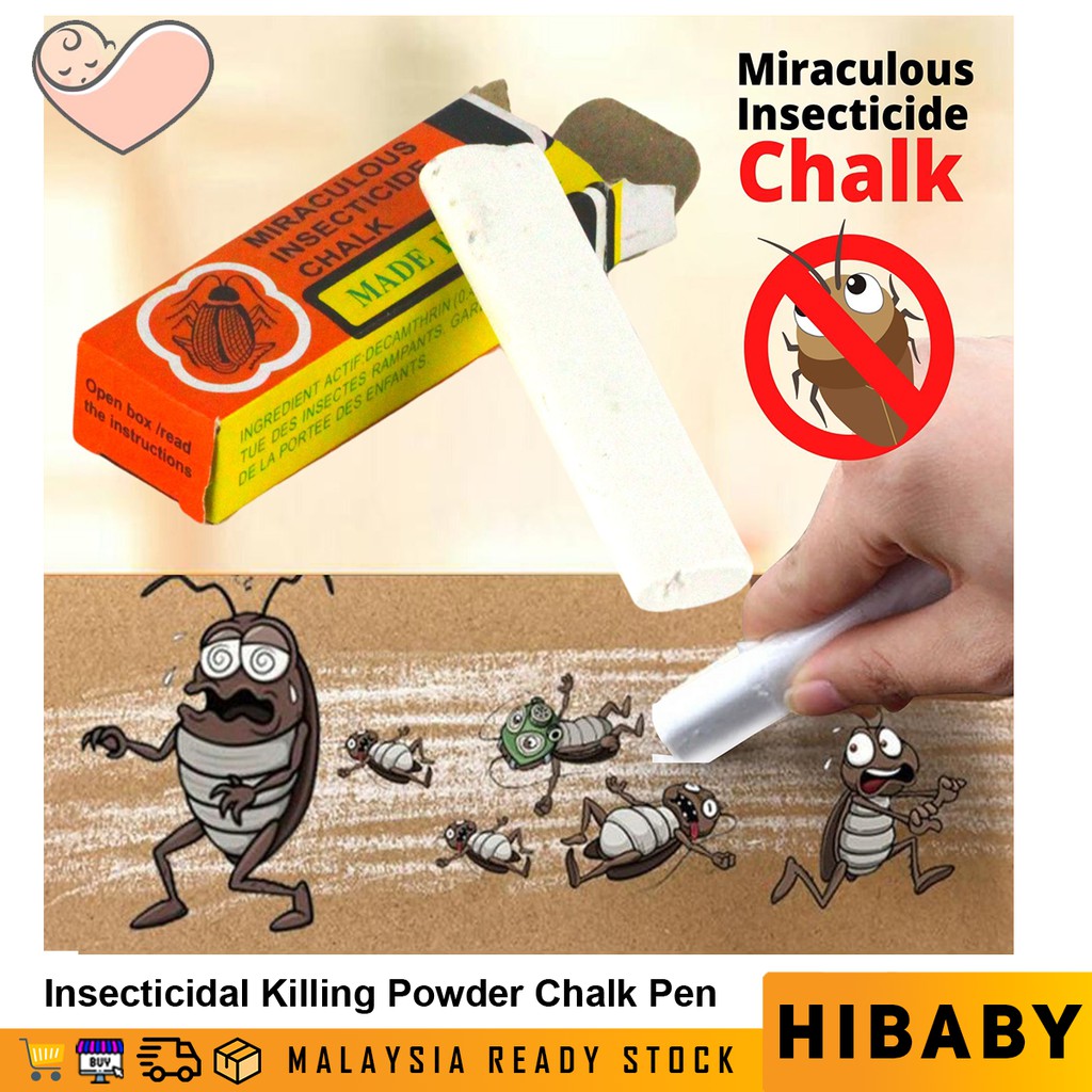 HIBABY Insecticidal Powder Chalk Cockroach Killing Bait Roach Killer ...