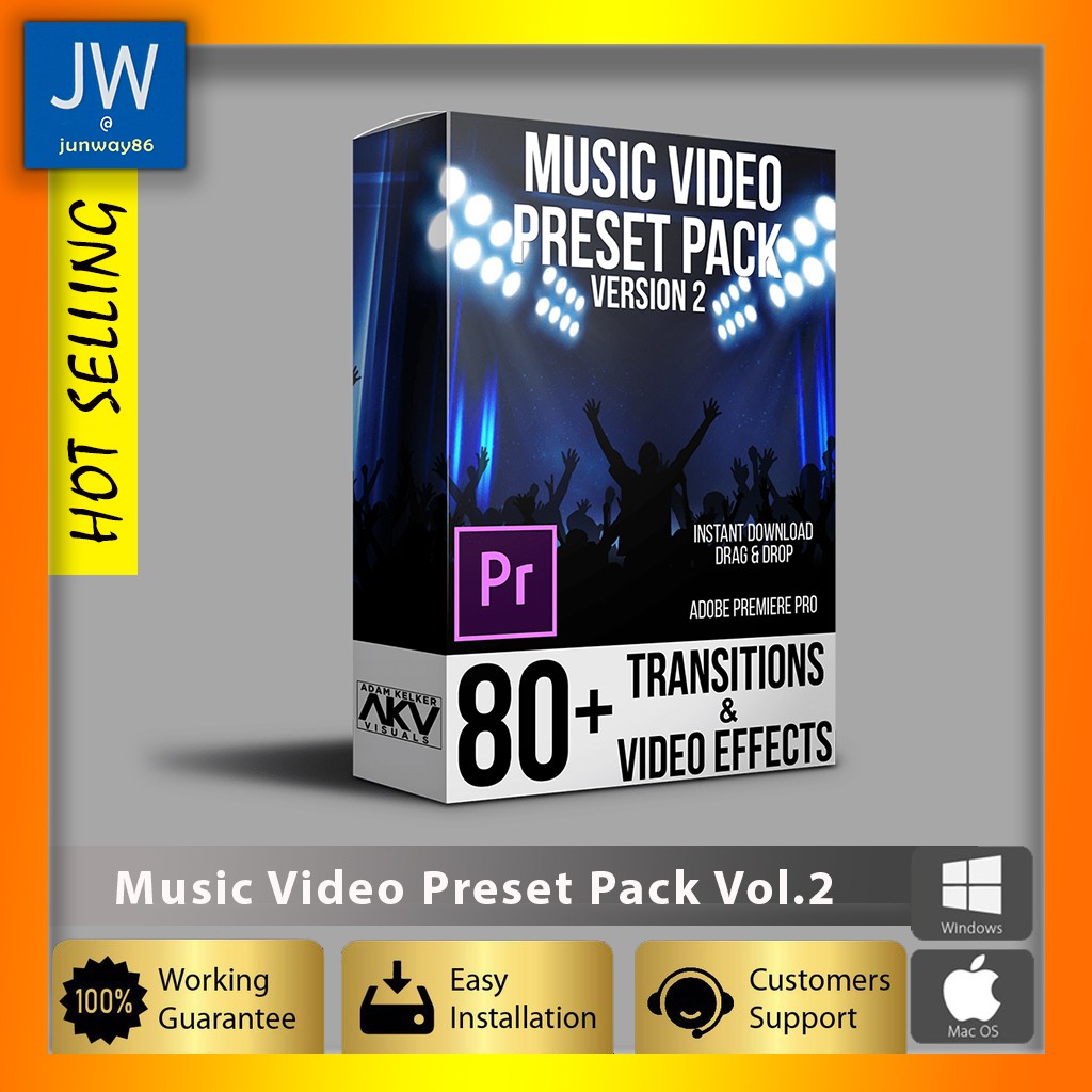 Music Video Preset Pack Vol.2 For Premiere Pro Shopee Malaysia