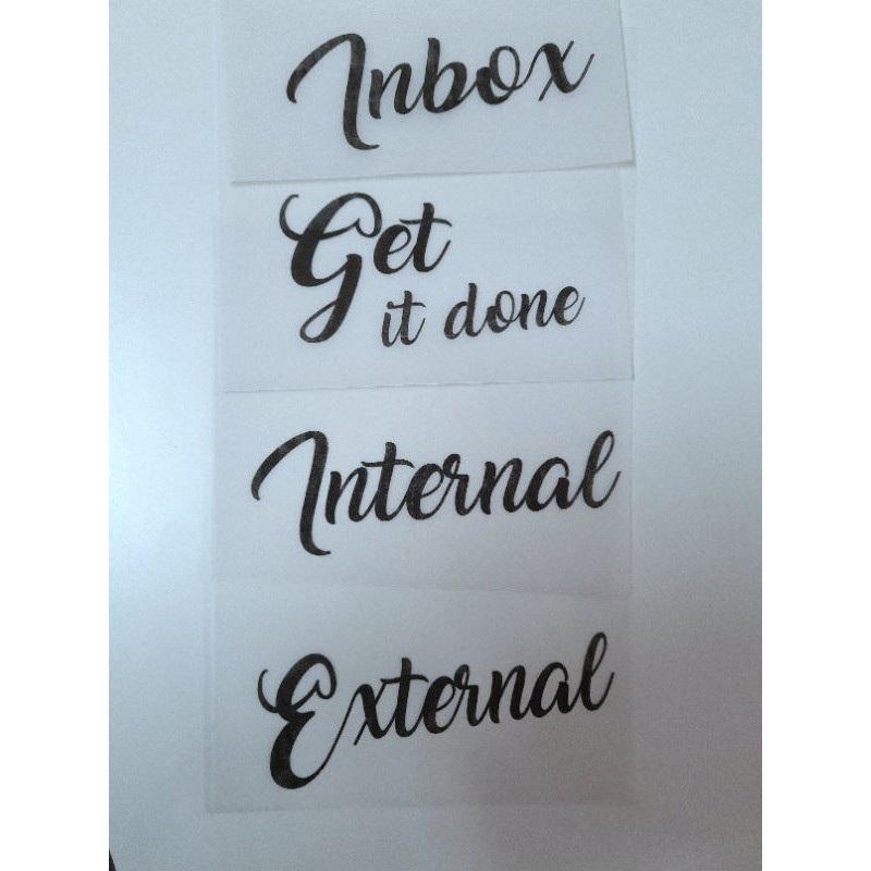 4 PC A5 VELLUM DASHBOARD WITH PVC COVER SHEET FOR 6 RING PLANNER