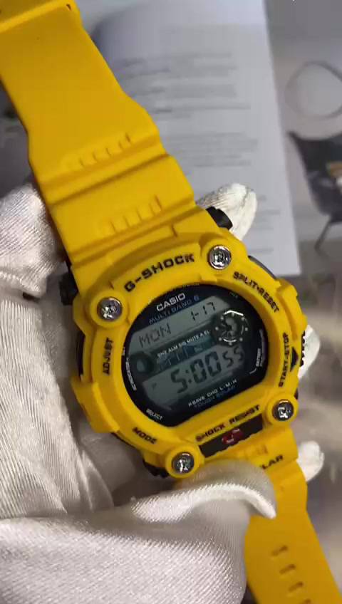 G Shock Mat Moto GW7900 Yellow Tide Graph Autolight Jam Tangan G shock Yellow G shock Kuning G shock G7900 Men watch PGMall