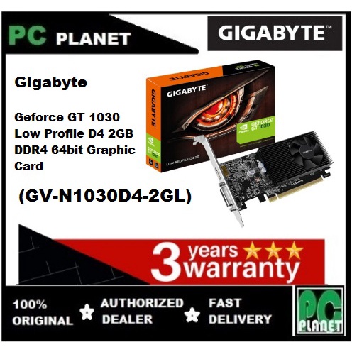 Gigabyte gt 1030 discount low profile 2gb