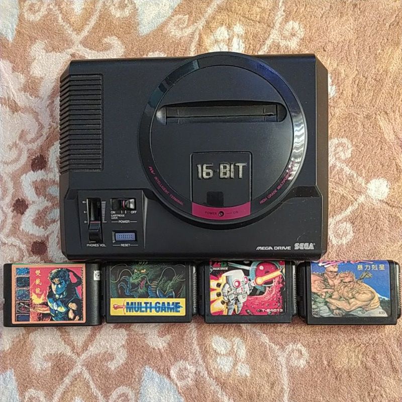 Original Sega Mega Drive Model 1 + 4 Games | Shopee Malaysia