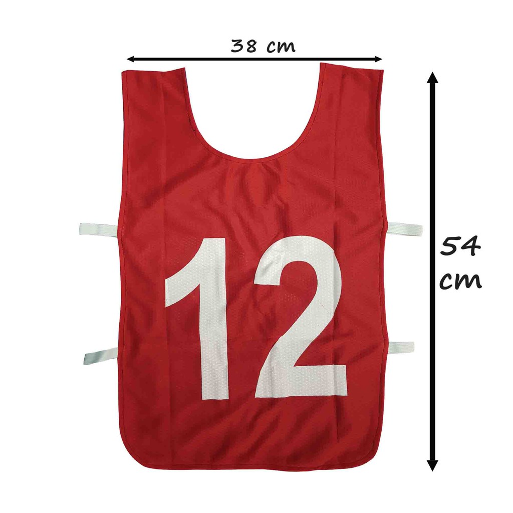 Football Bibs Double Sided (REVERSIBLE) Set of 12 Pcs Shopee Malaysia
