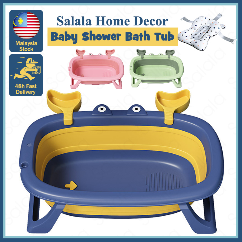 Newborn Barang Baby Bath PTE Tub Portable Foldable Infant Kids Bath Tub