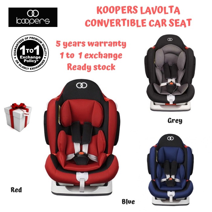 Koopers Lavolta Convertible Car Seat 0 7 years old 3 colors