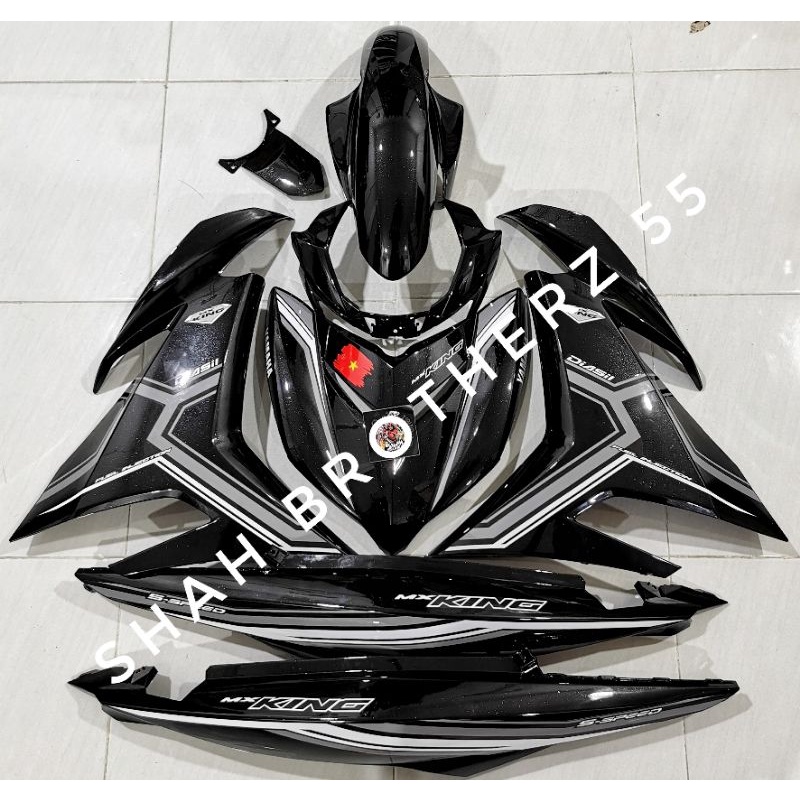 COVERSET Y15 V1/V2 CUSTOM MX KING VIETNAM HITAM GREY 2022 METALLIC ...