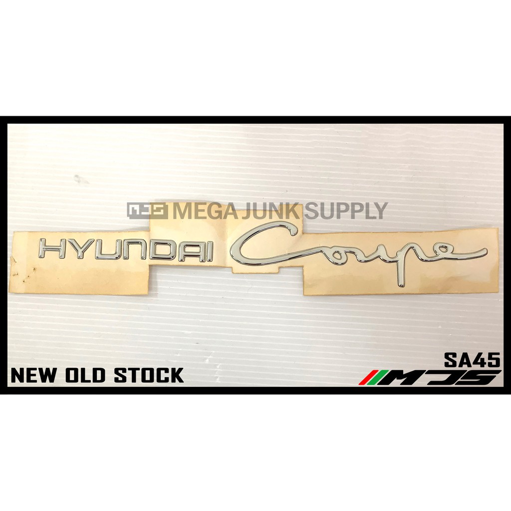 Hyundai Coupe (28cm x 5cm) Original Genuine Sticker Car Rear Emblem ...