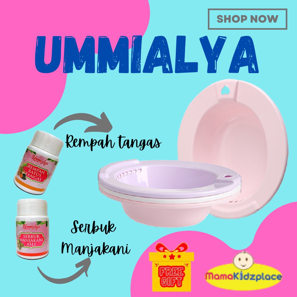 Ummialya Set Berpantang Ibu Bersalin Combo Besen Tangas Rempah Herba