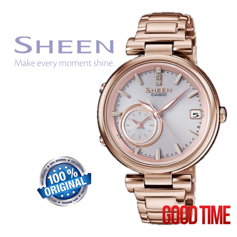 CASIO ORIGINAL SHEEN SHB-100CG-4A LADIES WATCH JAM TANGAN WANITA ORIGINAL  CASIO WATCH WOMEN CASIO WATCH FOR WOMEN GIRL