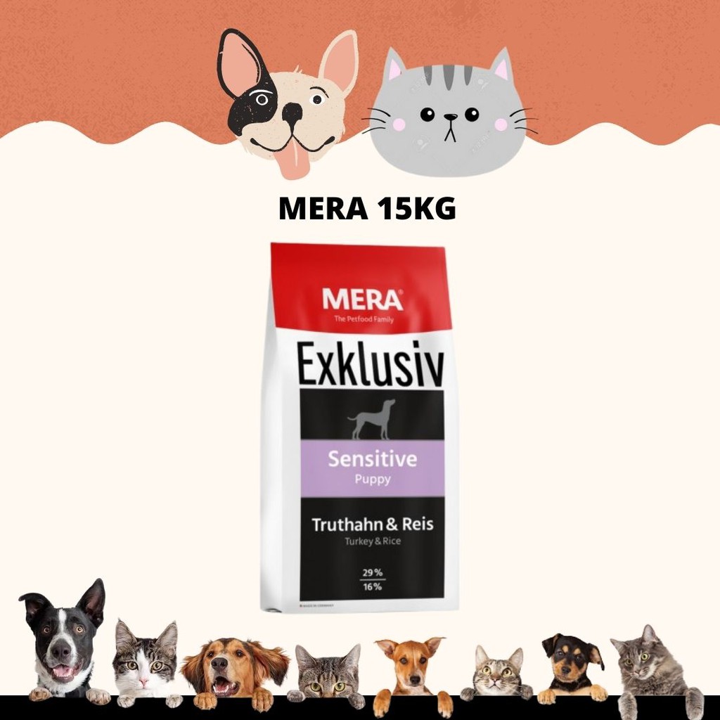 Ready Stock Meradog Mera Exklusiv Puppy Turkey Rice 15KG Dog Food Dry Food Pet Food Shopee Malaysia