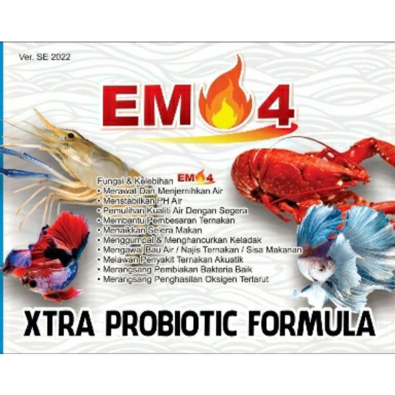 EM4 Xtra Probiotic Formula for Aquaculture system(Lobster Air Tawar ...