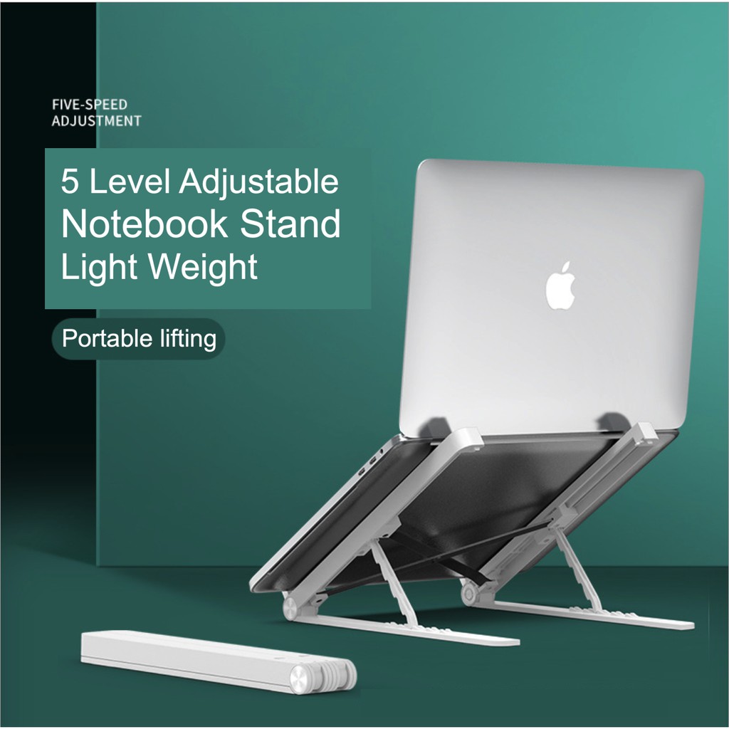 5 Level Notebook Computer Stand Desktop Lifting Increase Rack Folding ...