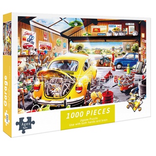 Buffalo Games CARTOON WORLD SAM'S GARAGE Car Jigsaw Puzzle 1000