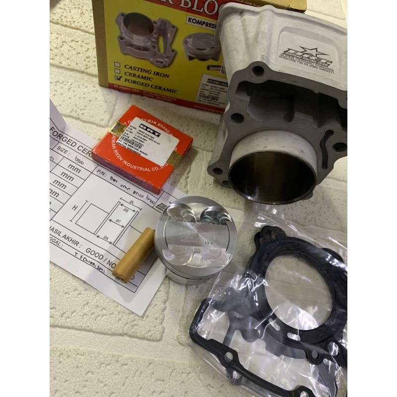BRT RACING BLOCK SUPER CERAMIC FORGED ( 63MM / 65MM ) HONDA RS150 ...