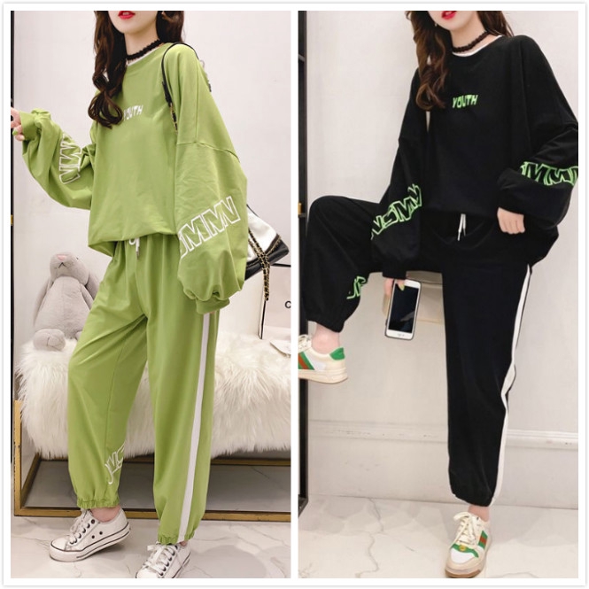 2020 2Pcs Women Ladies Tracksuit Hoodies