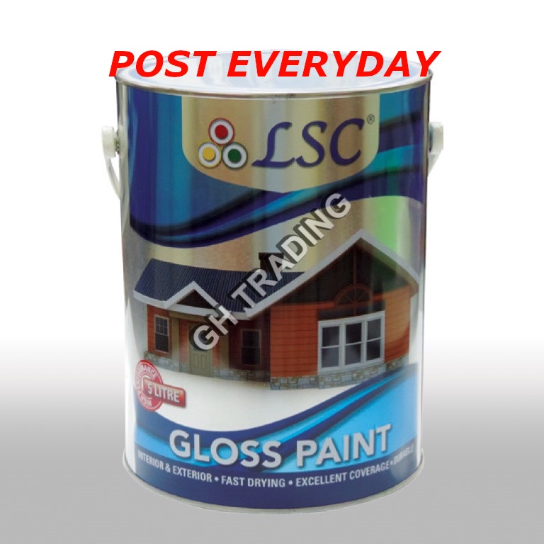 5L High Gloss Paint Wood Paint Metal Paint Cat Minyak Cat Kayu Cat Besi