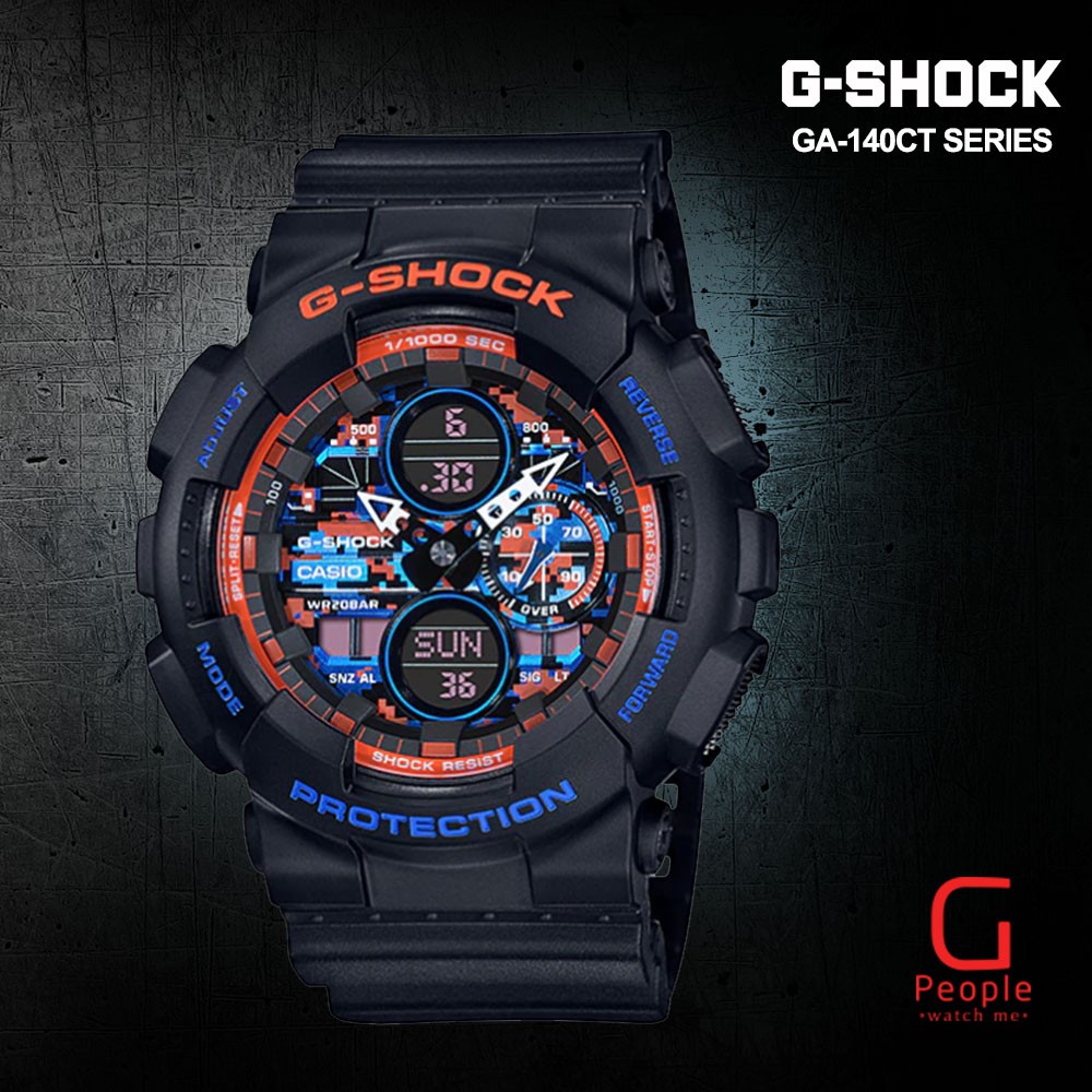 CASIO G-SHOCK GA-140CT-1ADR / GA-140CT-1A / GA-140CT SPECIAL COLOR ...