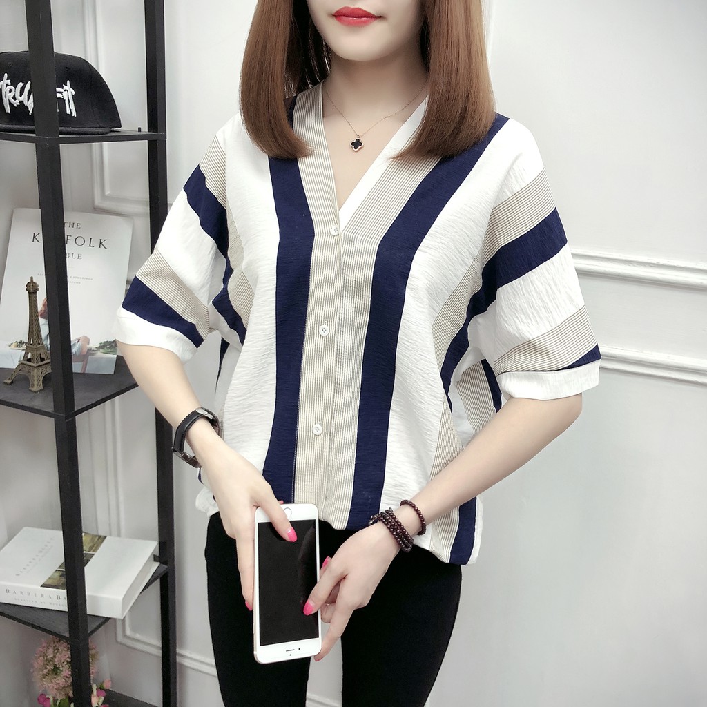 BLUSA KOREAN LINEN SHIRT