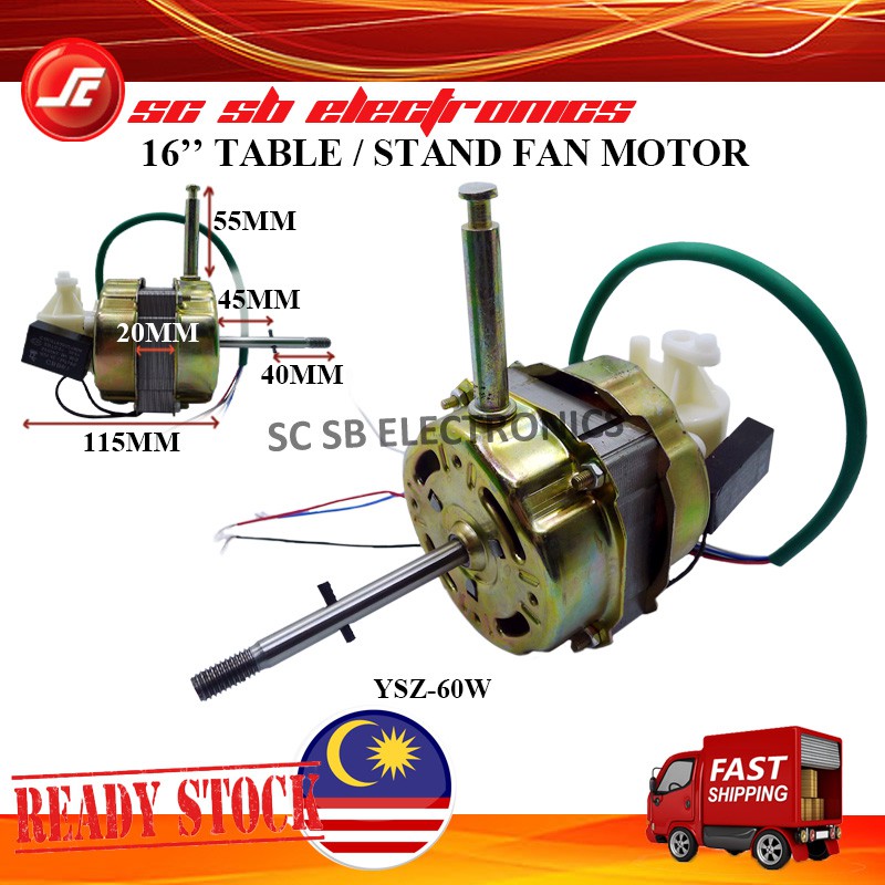 16 Table Fan Motor Stand Fan Motor Floor Fan Motor Replacement