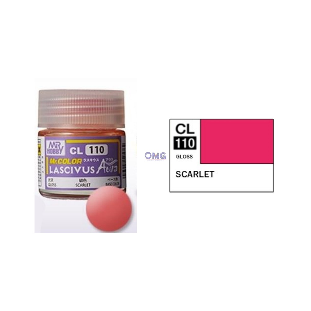 Peinture Mr. Color Gunze CL-110 Aura Scarlet (10ml) - Pour Modélisme Et Maquettes
