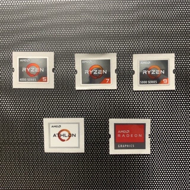 Sticker AMD Ryzen 5 / 7 / 9 logo stickers To Decorate PC, laptop
