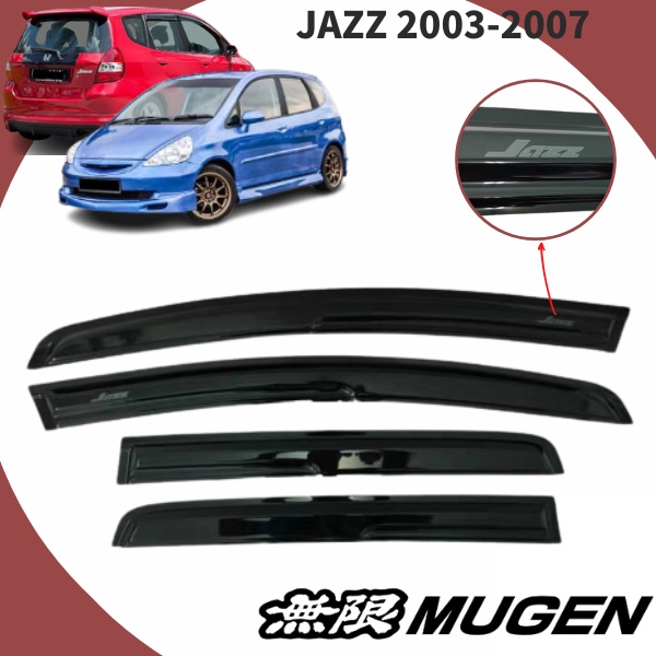 Honda Jazz GD 20032007 Door Visor Mugen Air Press Window Wind Deflector (4 PCS) Shopee Malaysia