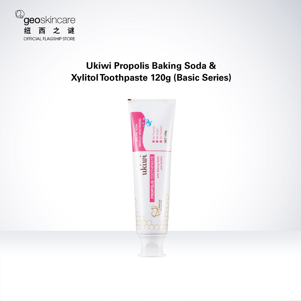 (BUY 1 FREE 1) Ukiwi Propolis Baking Soda & Xylitol Toothpaste 120g