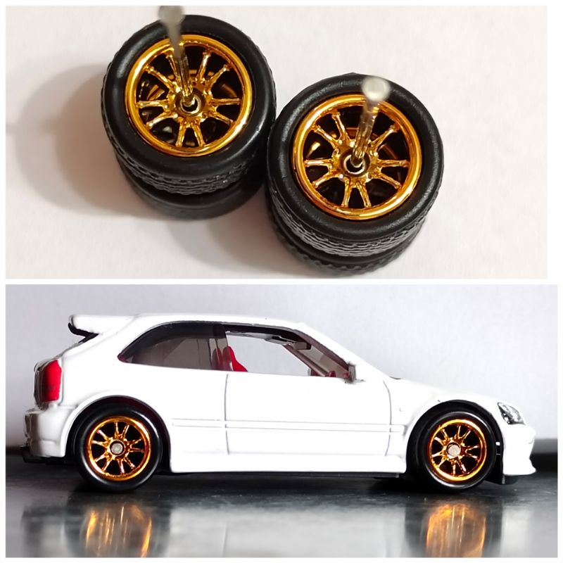 Tayar Getah Rubber Wheels Rims Mugen MF10 Sport Rim JDM Axle Size 10mm ...