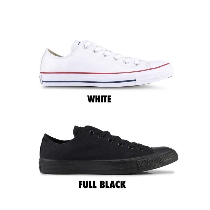 SALES 🔥🔥 CONVERSE READY STOCK ALL BLACK AND FULL WHITE 🔥🔥 | Shopee Malaysia