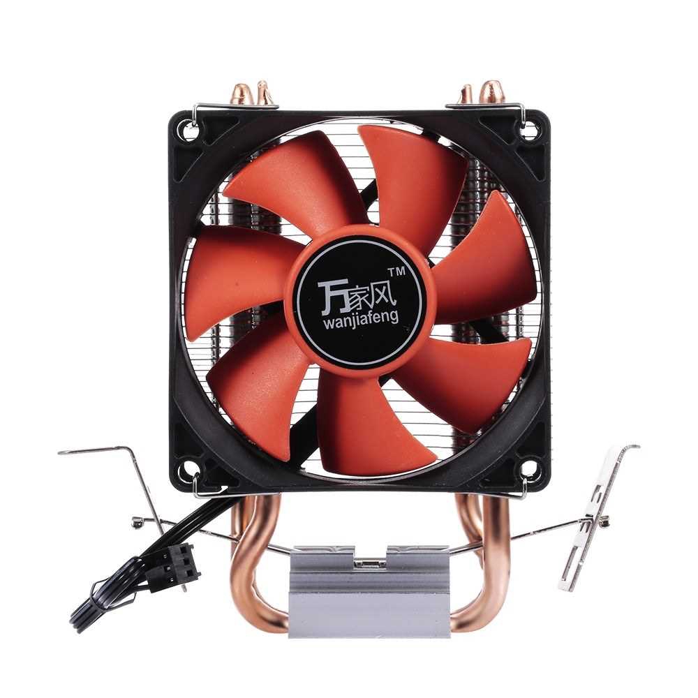 Hydraulic CPU Cooler Heatpipe Fans Quiet Dual Tube Heatsink Radiator ...