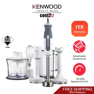 Kenwood Triblade XL Hand Blender, 850 Watt, White - HBM40.306WH