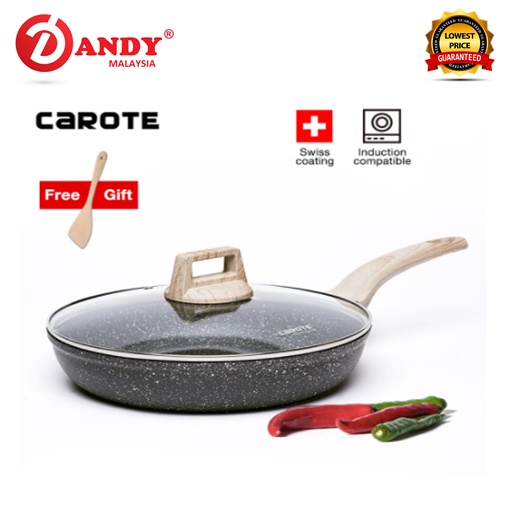 Carote Essential Woody Maifan periuk batu Non-Stick Wok Stir-Fry