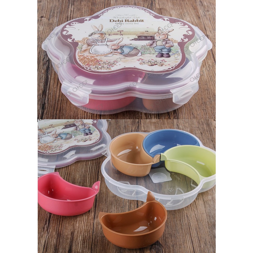 Debi Rabbit Party Tray for Candy Snack Dried Fruits Cookies Nuts Cake ...