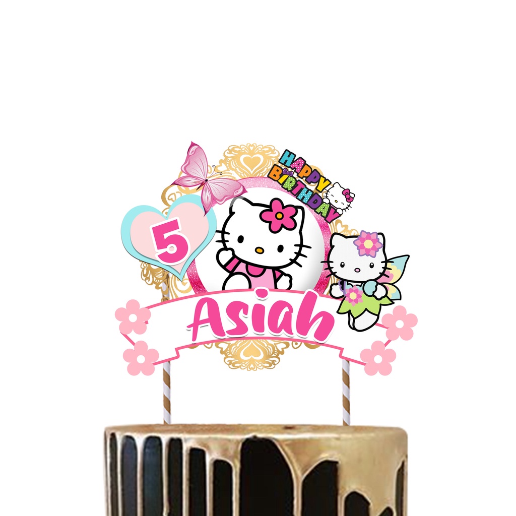 HELLO KITTY CAKE TOPPER | Shopee Malaysia