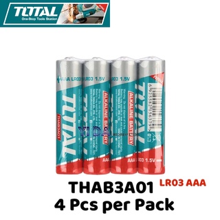 Total 4 Pieces 1.5V LR6 AA Alkaline Battery - THAB2A01
