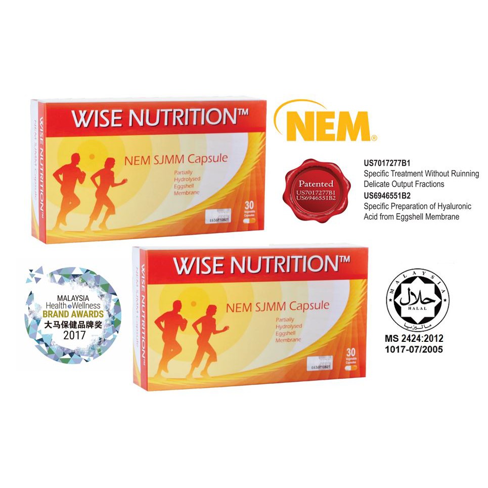 2 BOXES Wise Nutrition NEM 30 capsules (60 capsules) | Shopee Malaysia