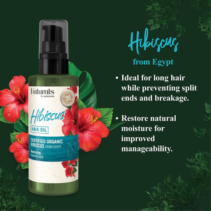 Natural by Watsons Olive Hair Oil / Argan Hair Oil / Hibiscus Oil 100ml