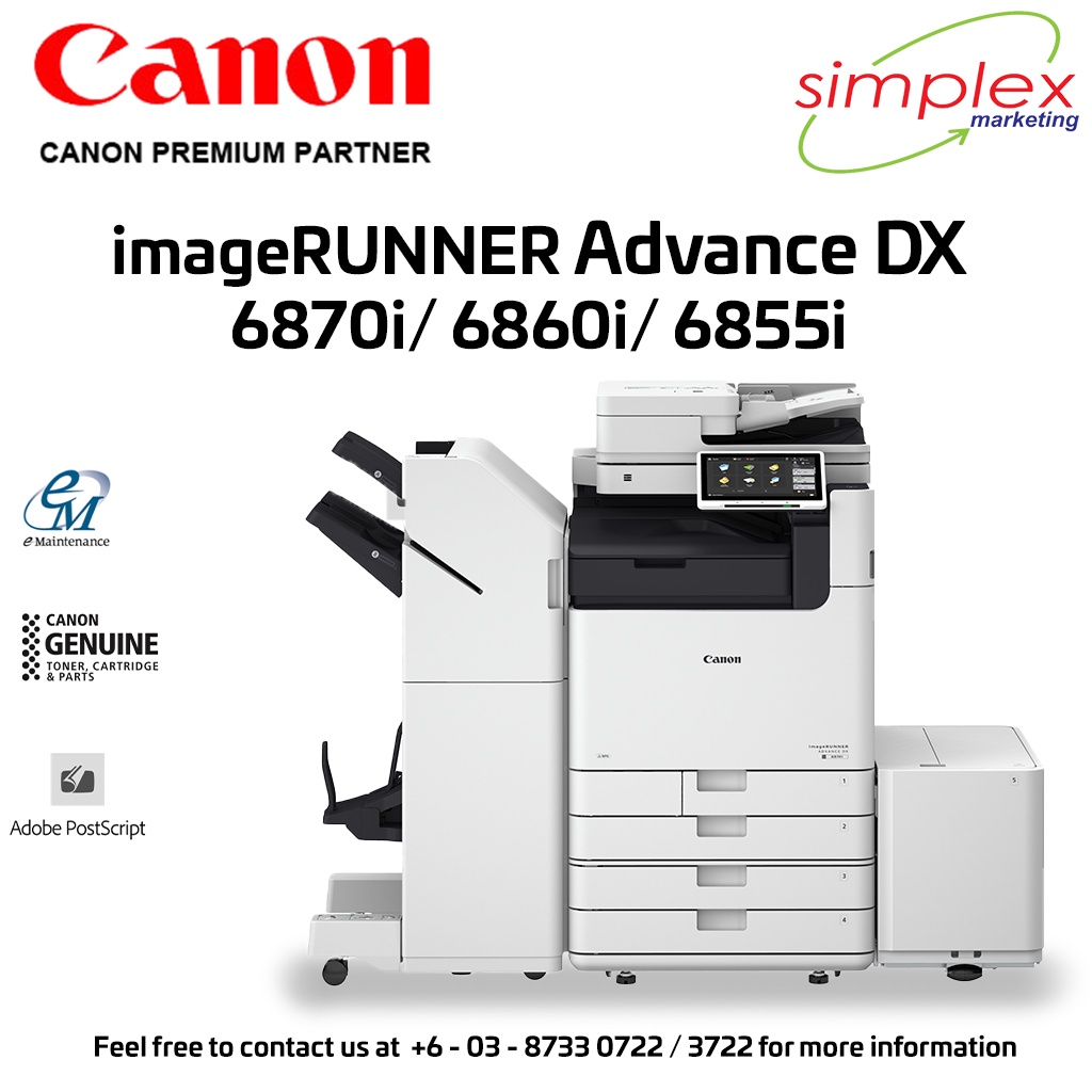 Canon imageRUNNER ADV DX 6870i/ 6860i/ 6855i Shopee Malaysia
