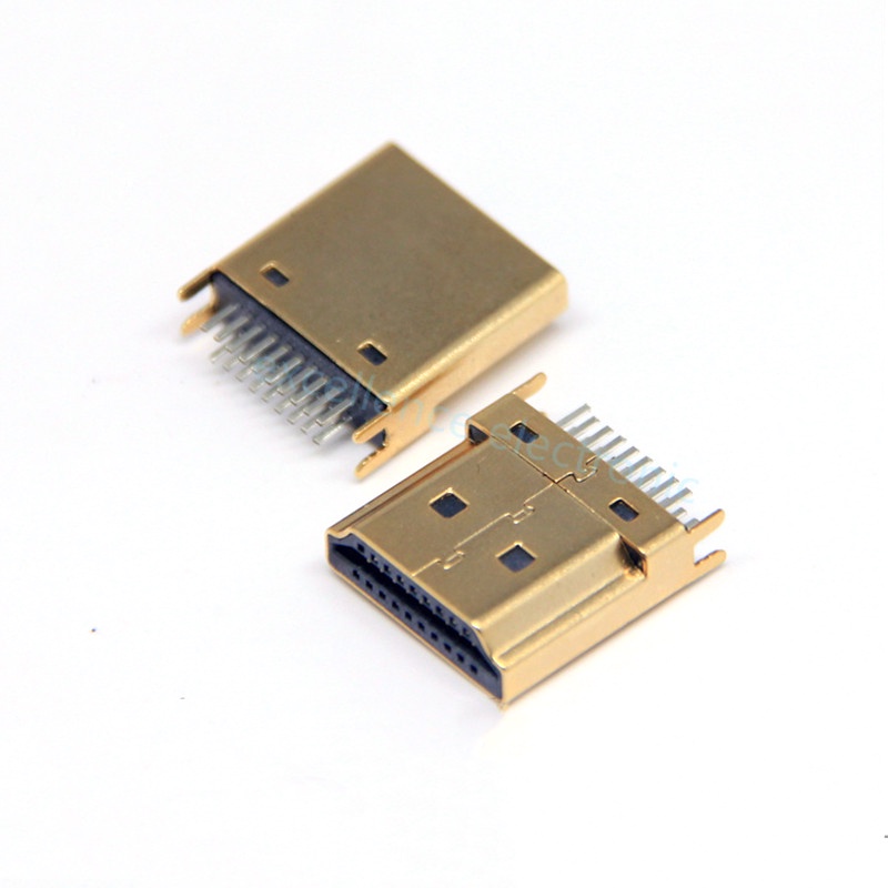 5pcs 19 Pin Male Plug Interface HDMI-compatible Connector,2 Row Pins ...