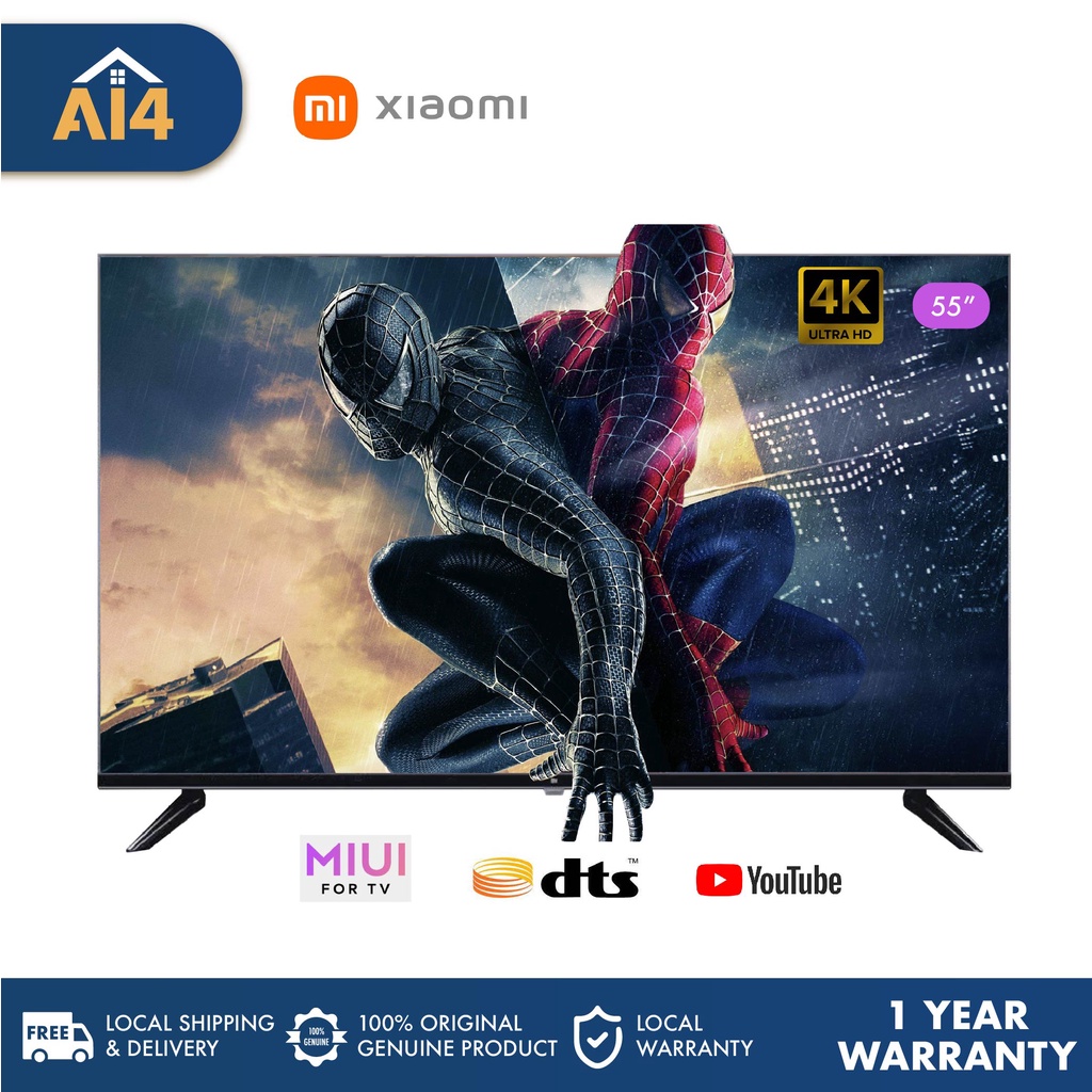 [CHINESE VERSION] Xiaomi Mi EA55 55" LED Android TV Smart TV 4K XiaoAi ...