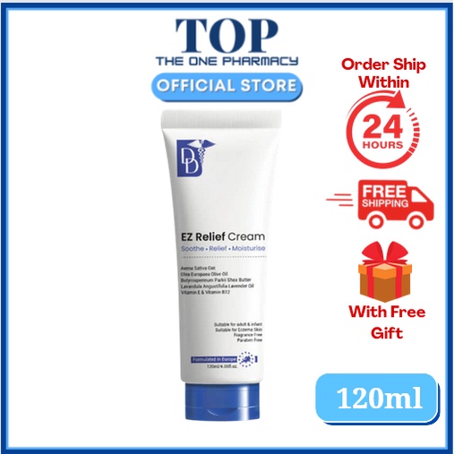 DD EZ Relief Cream 120ml (Eczema Creams for Dry, Itchy Skin) Shopee