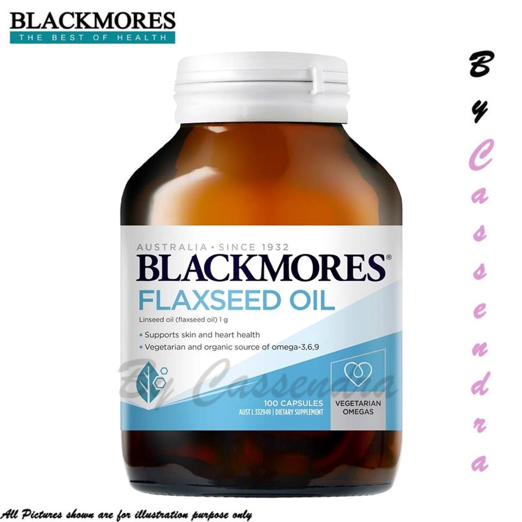 [100 from AUS] BLACKMORES Flaxseed Oil 1000mg (100 capsules) Shopee