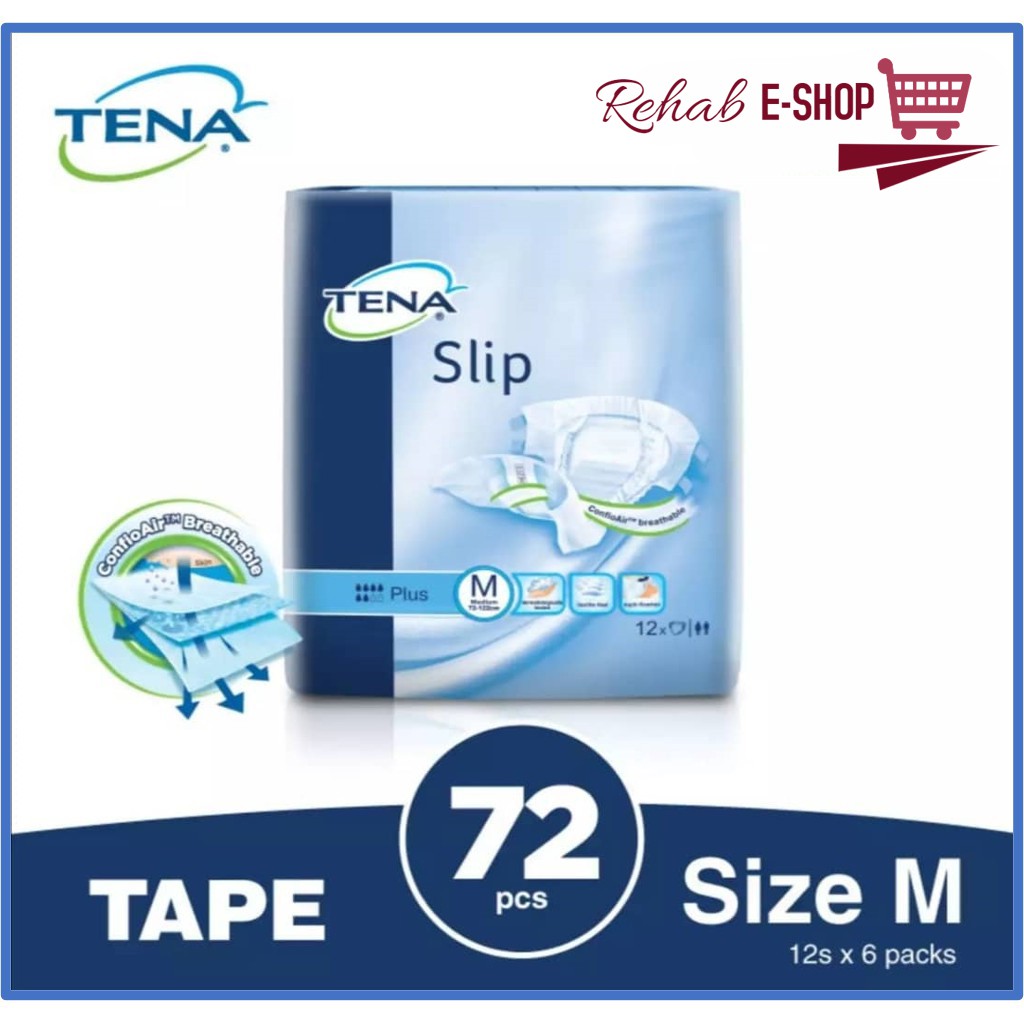 Tena Proskin Slip Super Adult Diaper - Size M (10's) / Size L