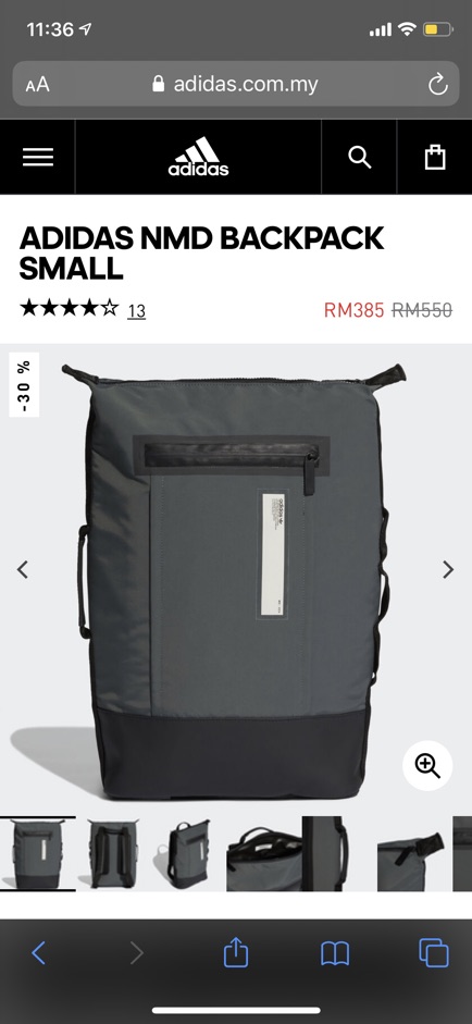 Adidas NMD Backpack Small Shopee Malaysia