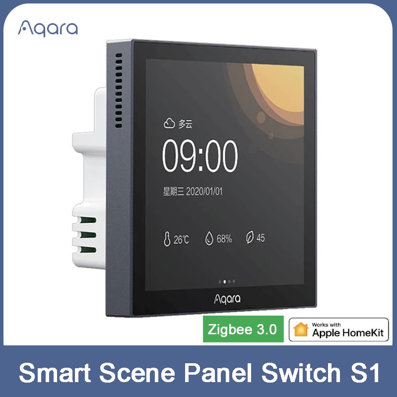 Aqara Smart Scene Panel Switch S1 Zigbee 3.0 3.95 inch Touch Screen APP