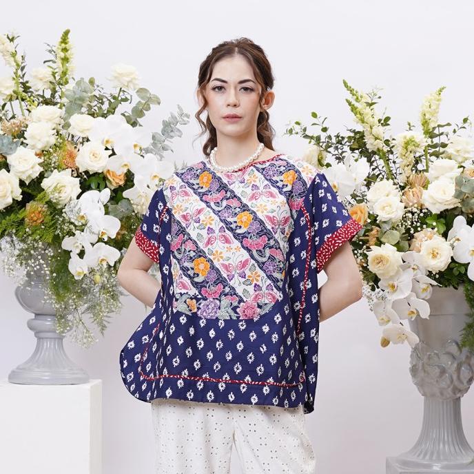 Nona RARA - Lekker Encim Bloemen T1157, modern Women's batik Workwear ...