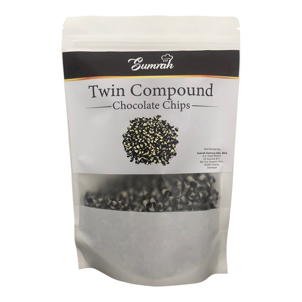 Twin Colour Chocolate Compound Chips - 250g | Shopee Malaysia