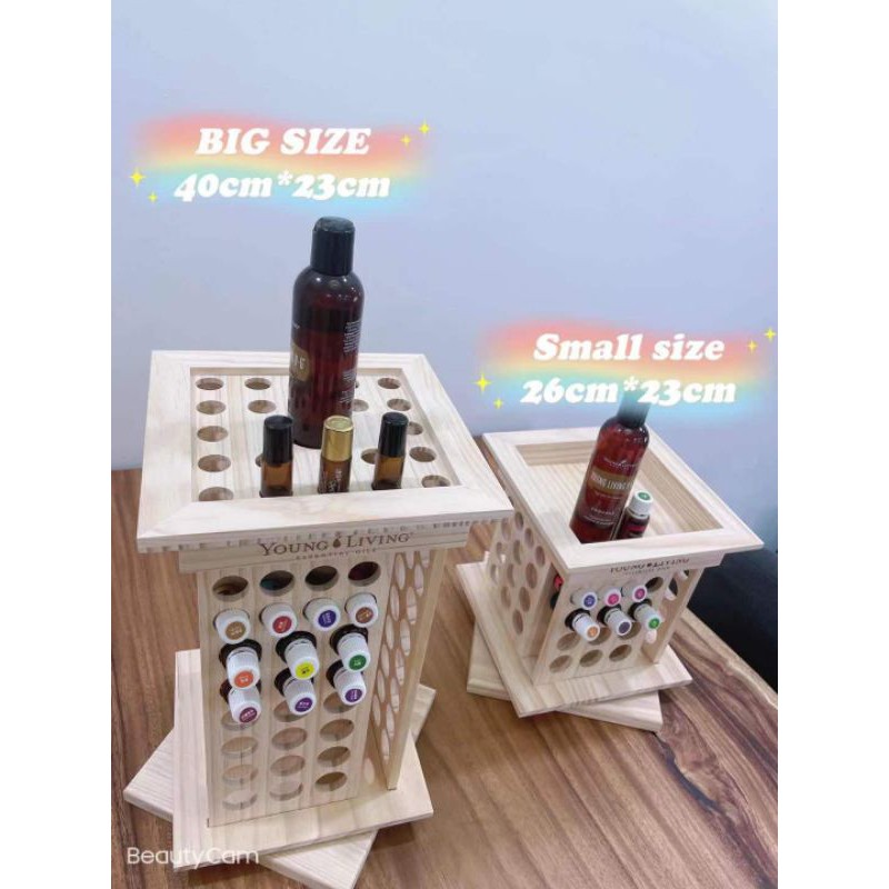 Young Living Wooden 360° Rotating Tower Essential Oil Rack / Display ...